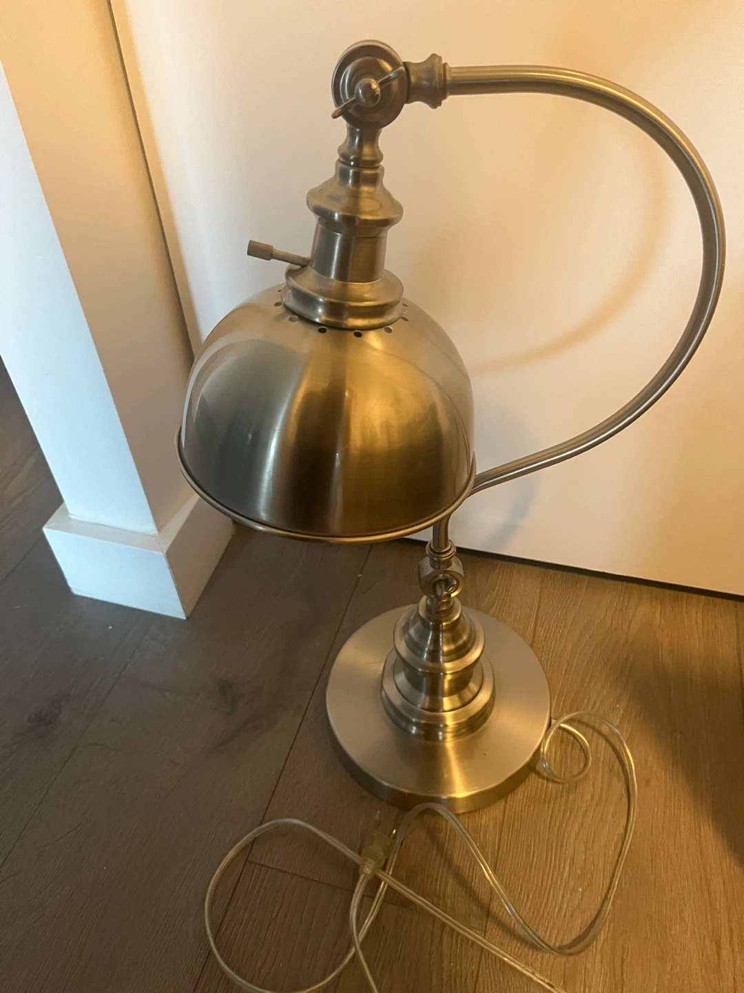 Chrome desk lamp