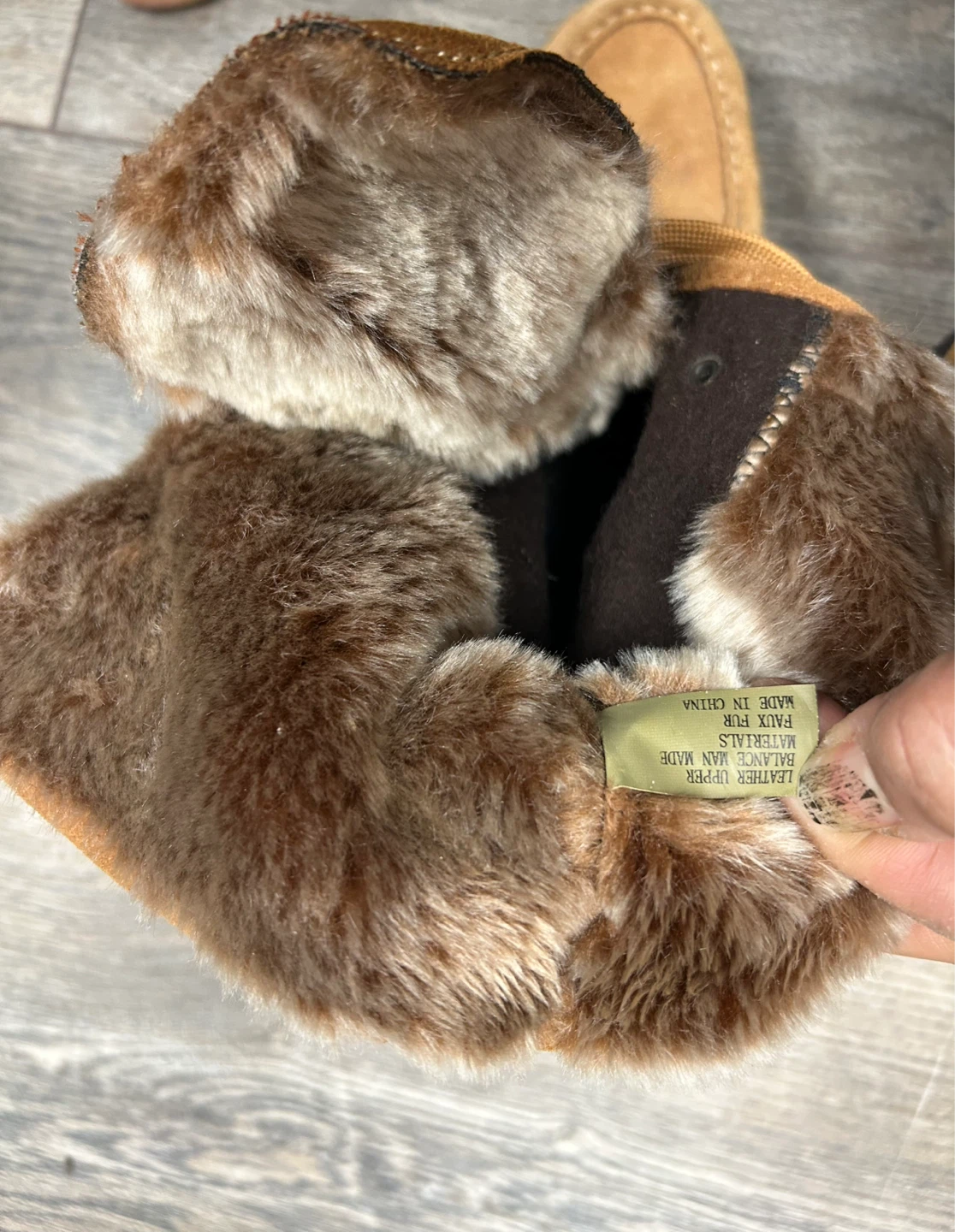 Brown Suede Fur Lined Winter Boots - photo 5