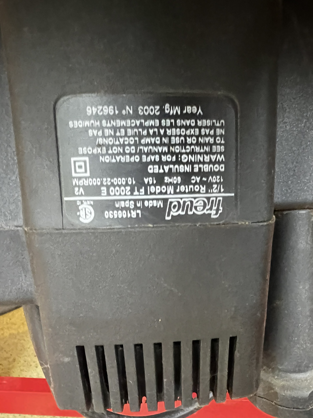 Freud FT2000E 1/2" Router - photo 4