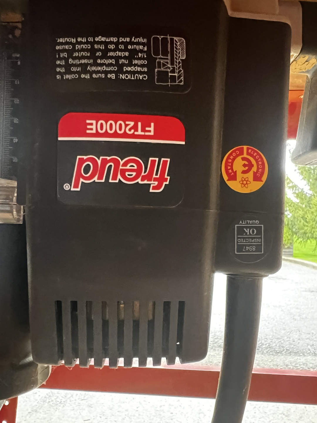 Freud FT2000E 1/2" Router - photo 3