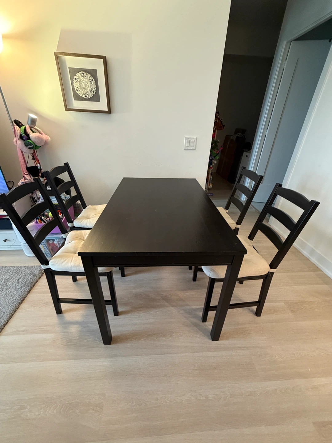 IKEA HÄGERNÄS Table and 4 Chairs with pads