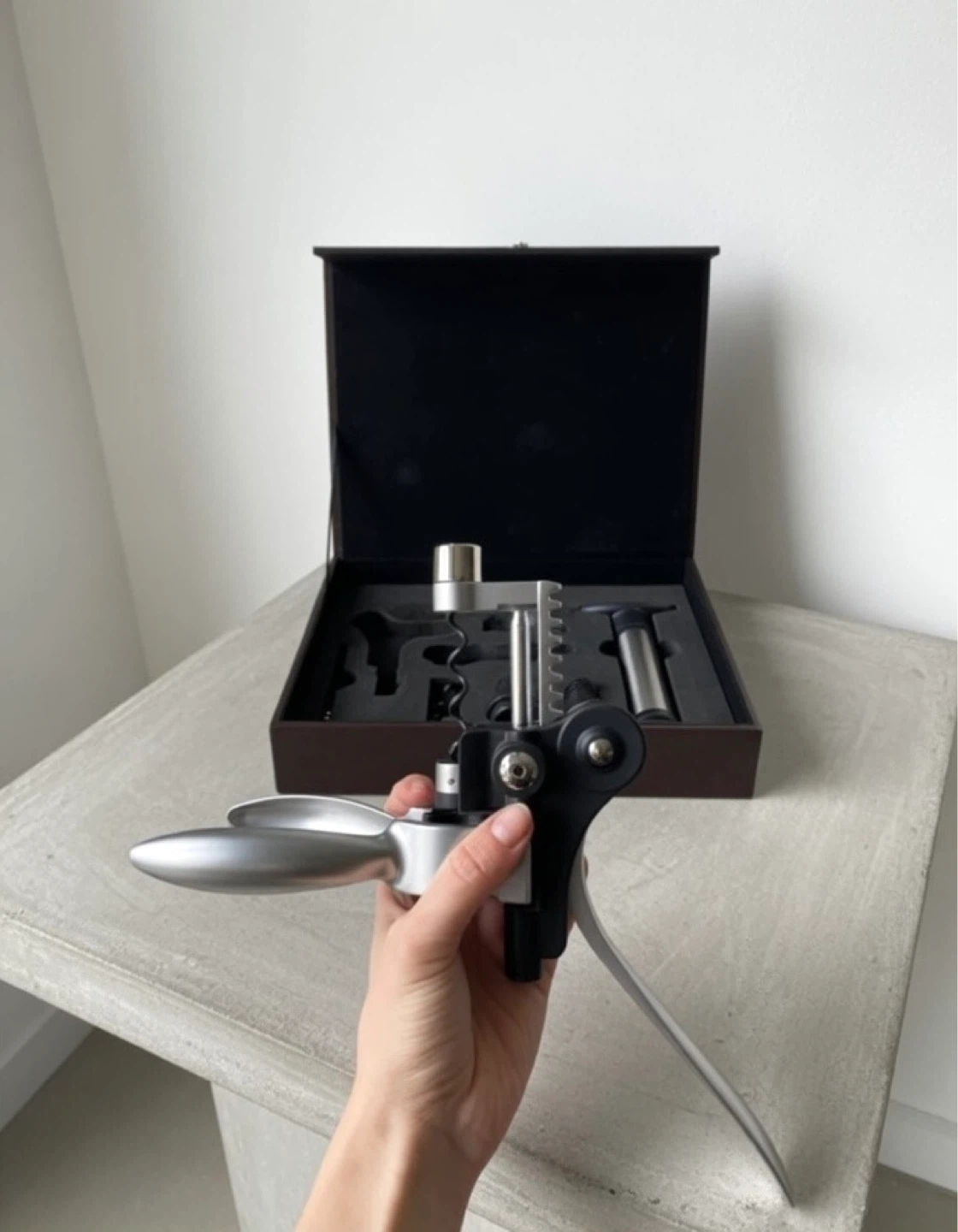 Leather Wine Gift Set and Tools - photo 3