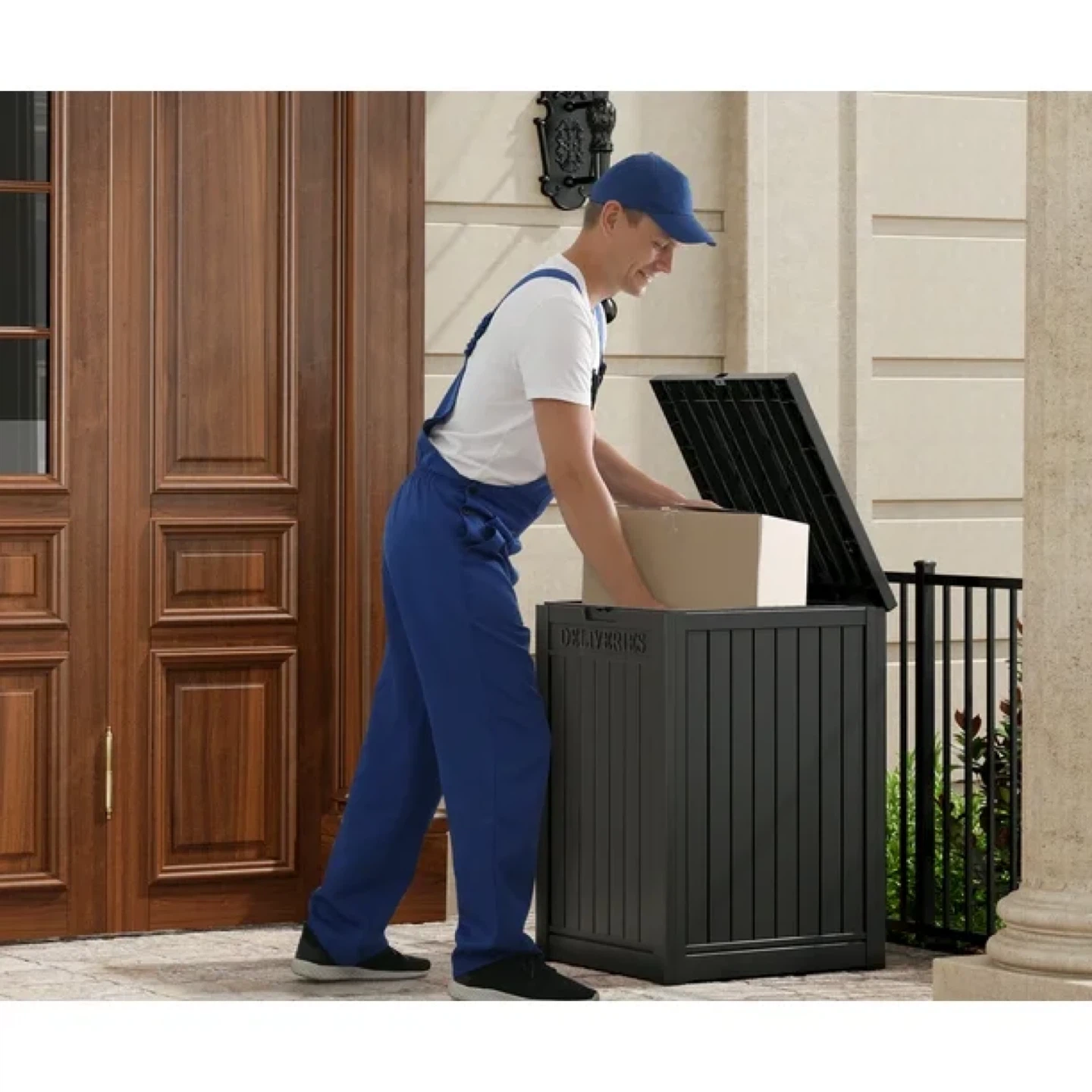 Bifanuo Outdoor Waterproof 48 Gallons Resin Deck Box - photo 4