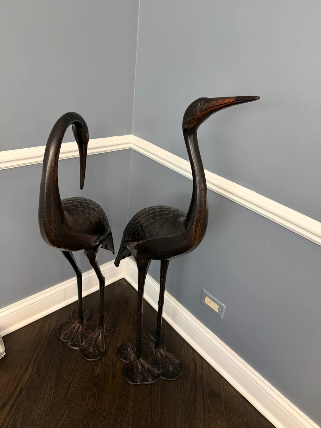 Set of 2 Decorative Wooden Cranes - photo 3