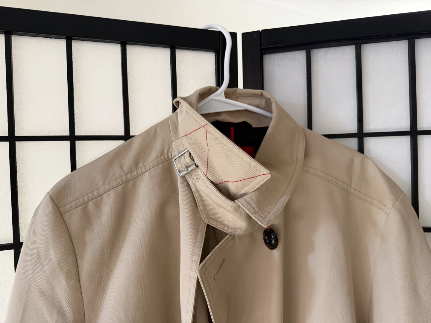 Men’s Hugo Boss Tan Trench Coat - photo 5