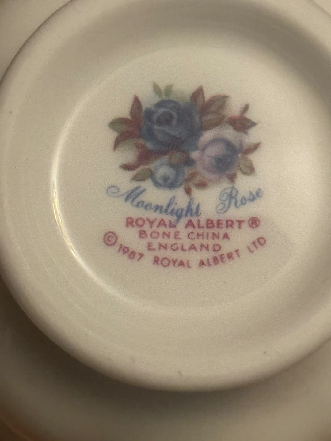 Royal Albert Moonlight 20 pc Rose Cup & Saucer and plates 1987