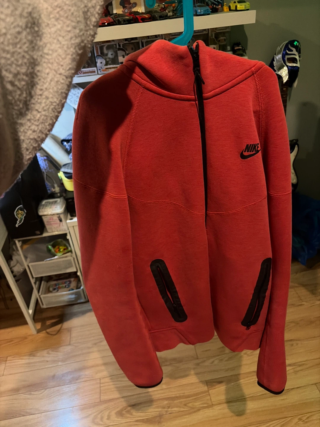 Nike Tech Fleece Hoodie Red Size S