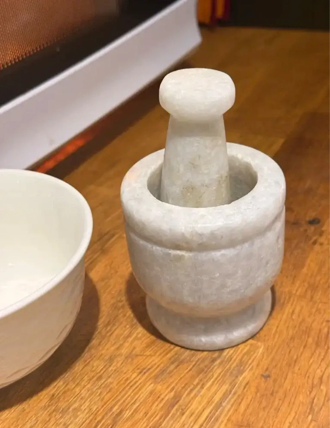 Natural Marble Mortar and Pestle Set - photo 3