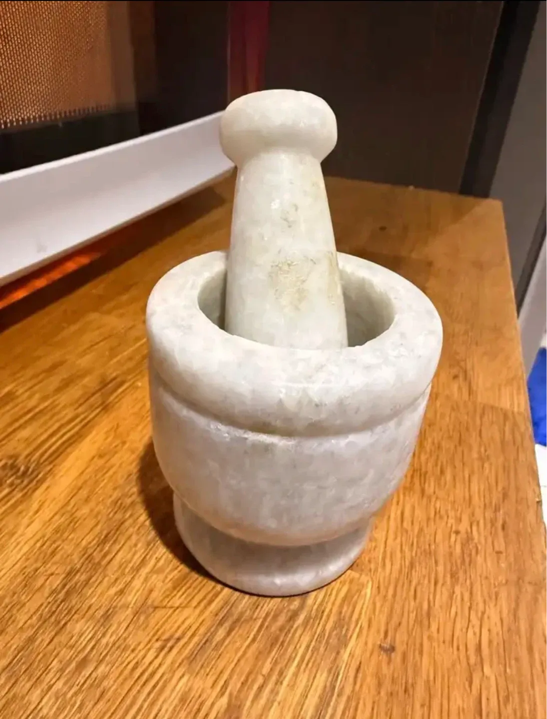 Natural Marble Mortar and Pestle Set - photo 5