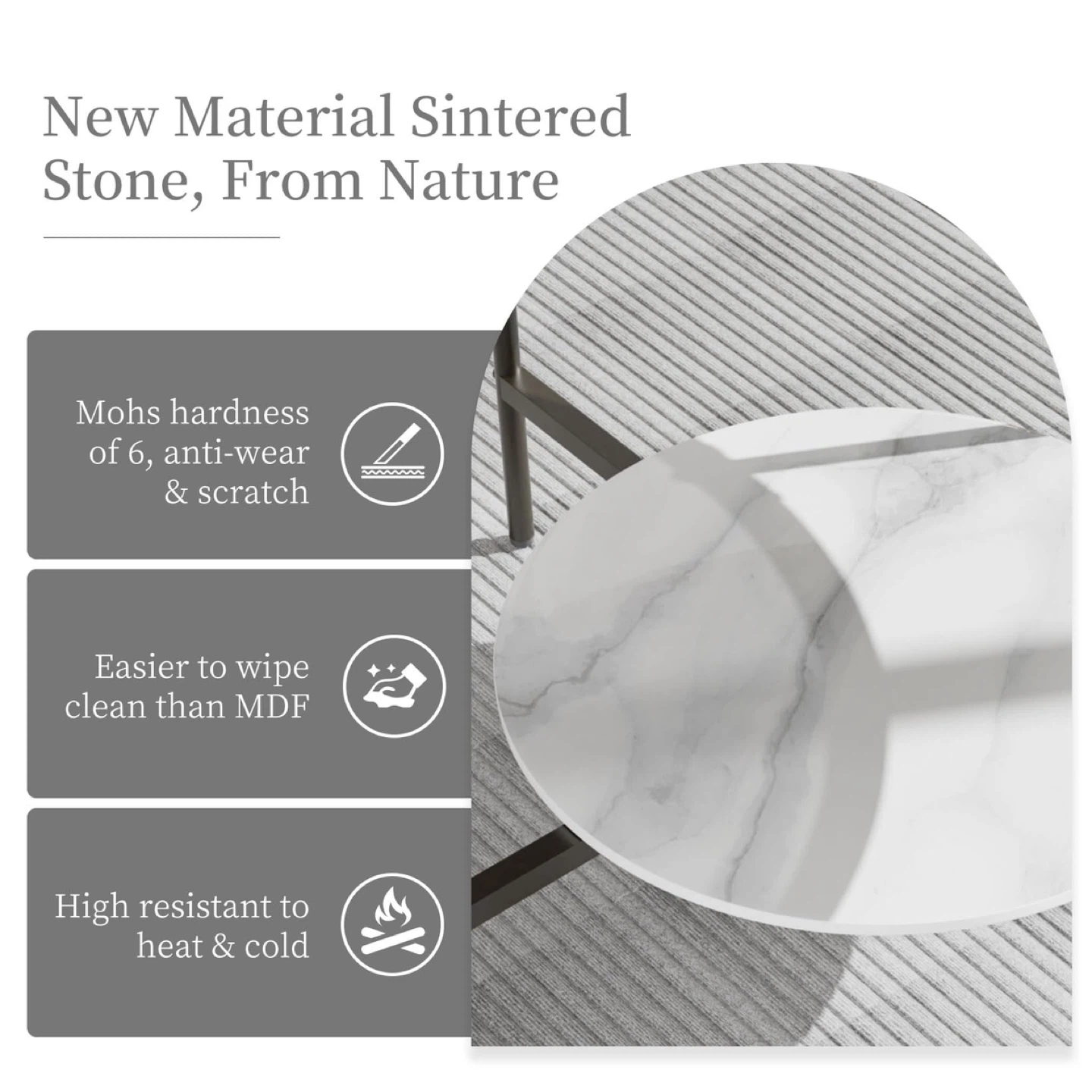 Wisfor Round Glass Tabletop Coffee Table - photo 5