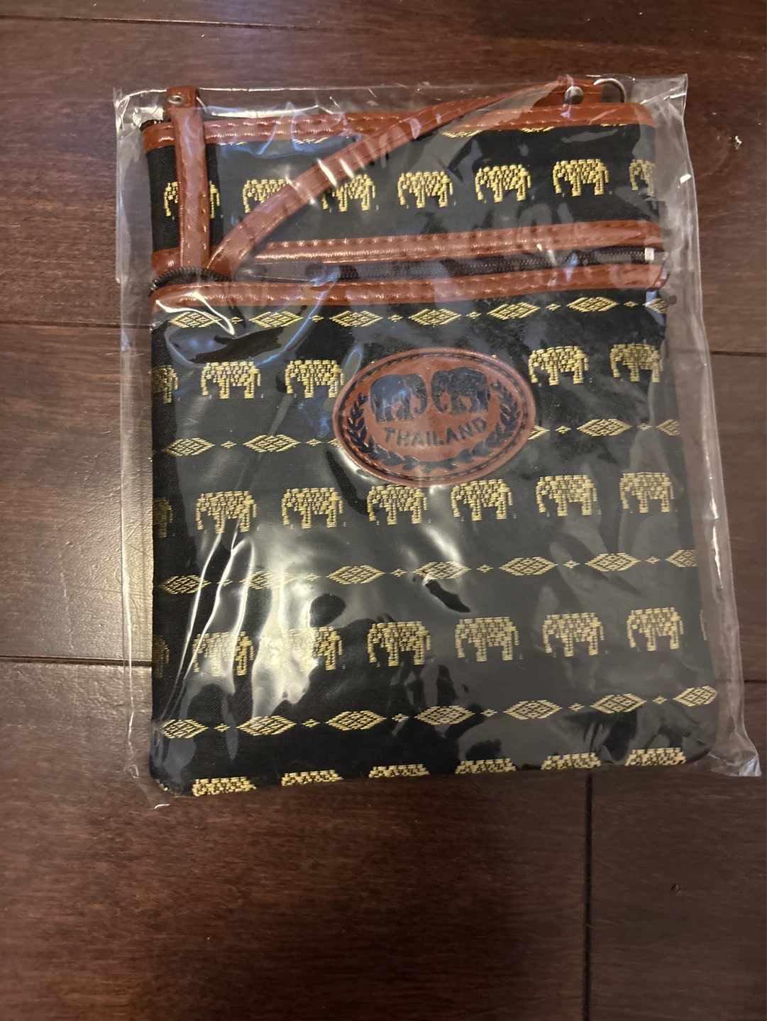 Thailand Elephant Print Crossbody Bag