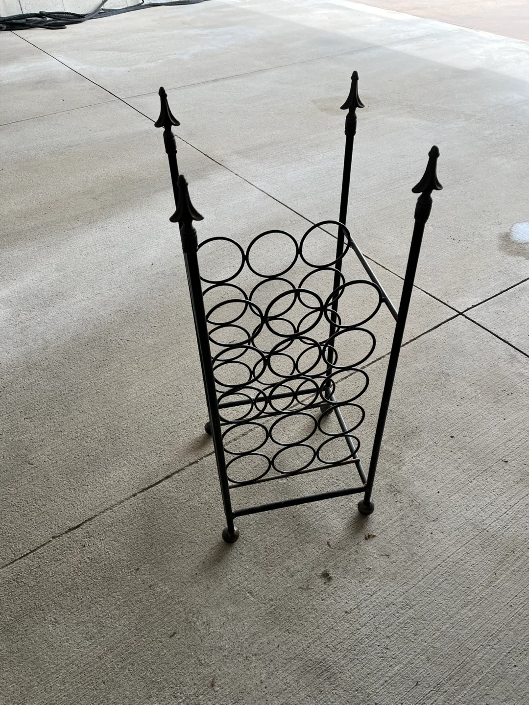 Wrought Iron Wine Rack