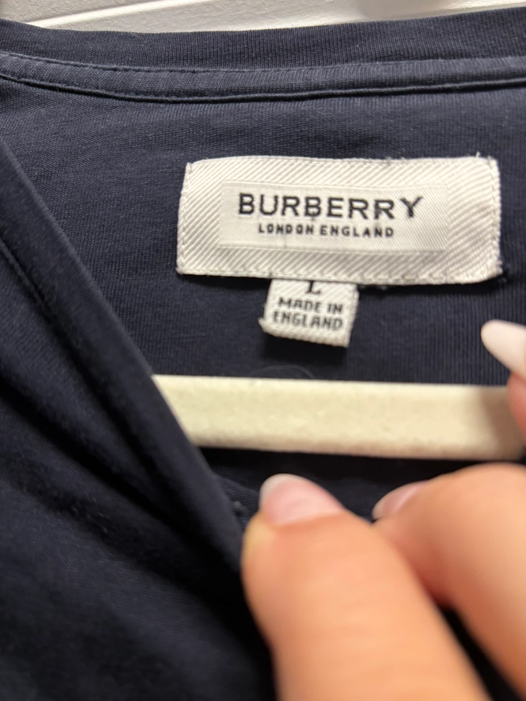 Burberry London England Navy Blue T-Shirt - Size L - photo 4