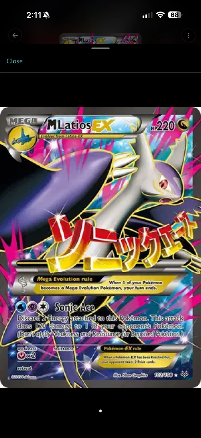 Mega Latias EX Pokémon Card - photo 2