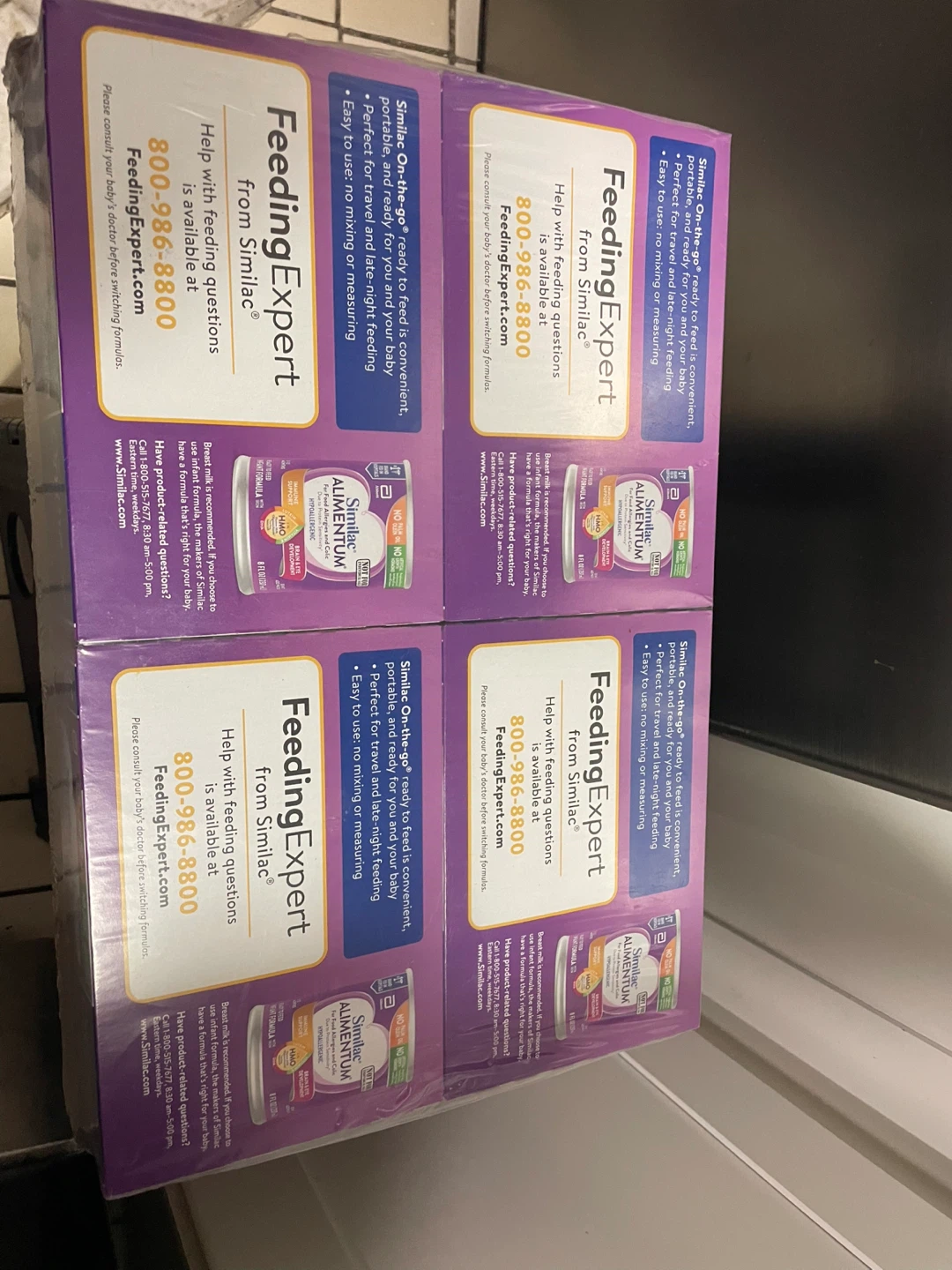 Similac Alimentum On-the-go formula, 6 pack (8 fl oz cans)