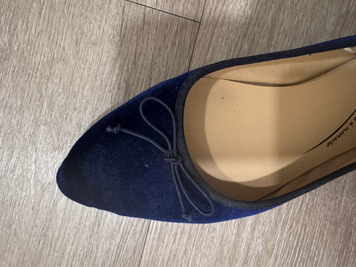 Blue Velvet Ballet Flats - photo 2