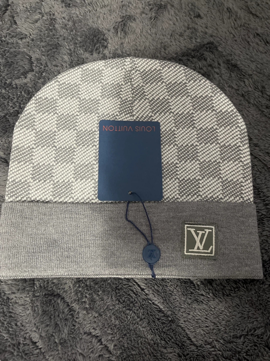 Louis Vuitton Monogram Beanie - Grey