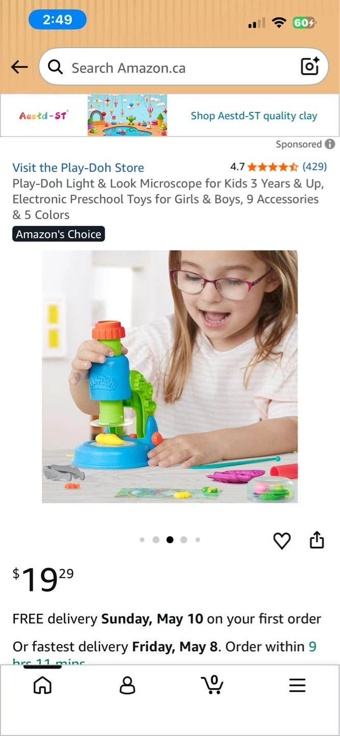 Play-Doh Light & Look Microscope Playset - New in box! - photo 5