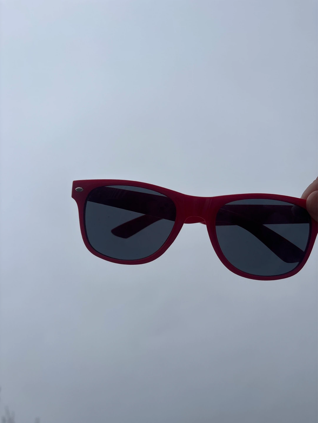 Red Wayfarer Style Sunglasses