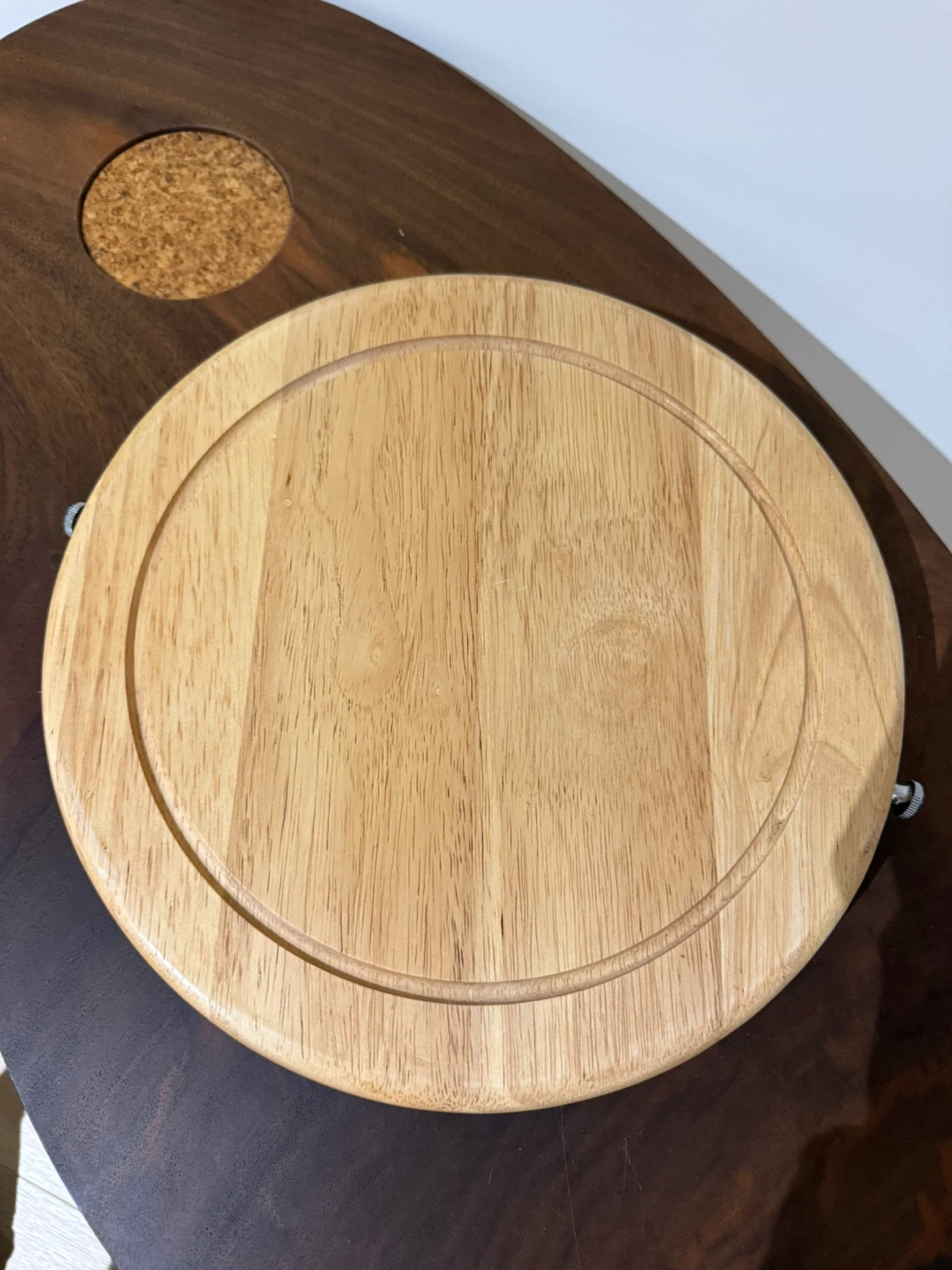 Trudeau Wooden Cheese Board with Hidden Knife Drawer - photo 2