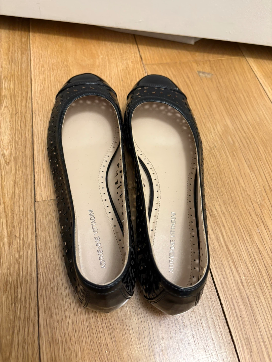 Adrienne Vittadini Black Perforated Ballet Flats - photo 3