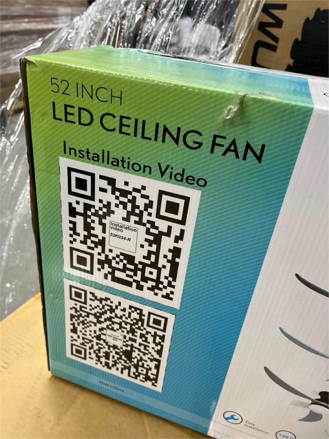 52 in. LED Indoor/Outdoor Flush Mount Smart Gold Ceiling Fan - photo 3
