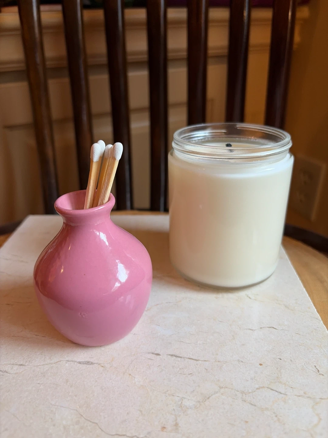 Small Pink Ceramic Vase - photo 4