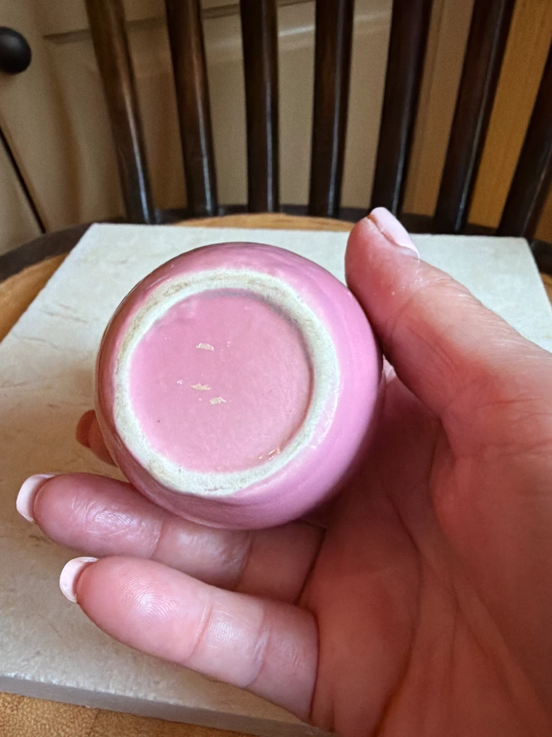 Small Pink Ceramic Vase - photo 3