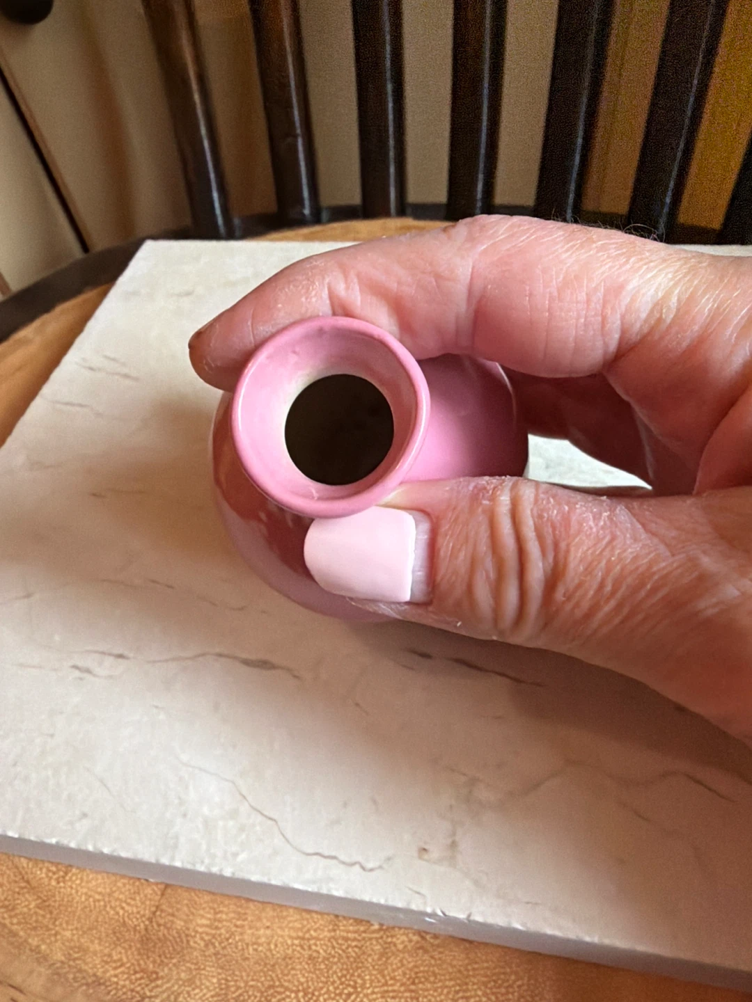 Small Pink Ceramic Vase - photo 2