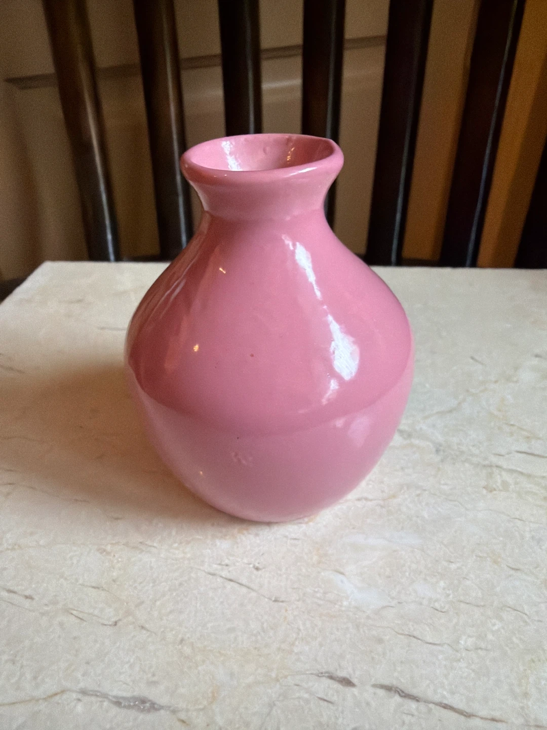 Small Pink Ceramic Vase
