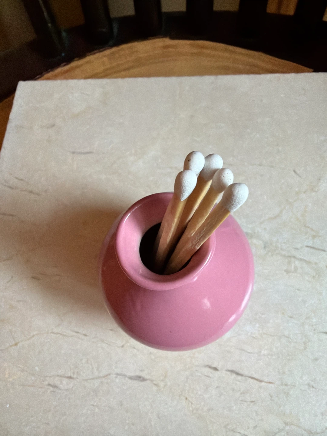 Small Pink Ceramic Vase - photo 5