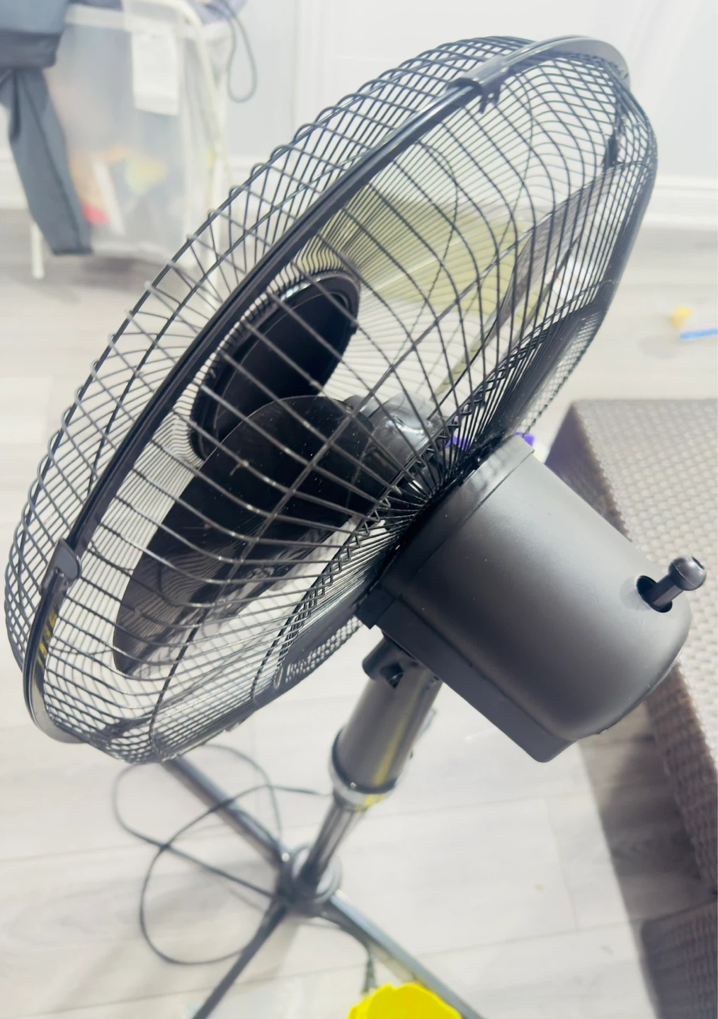 Black Oscillating Pedestal Fan - photo 2