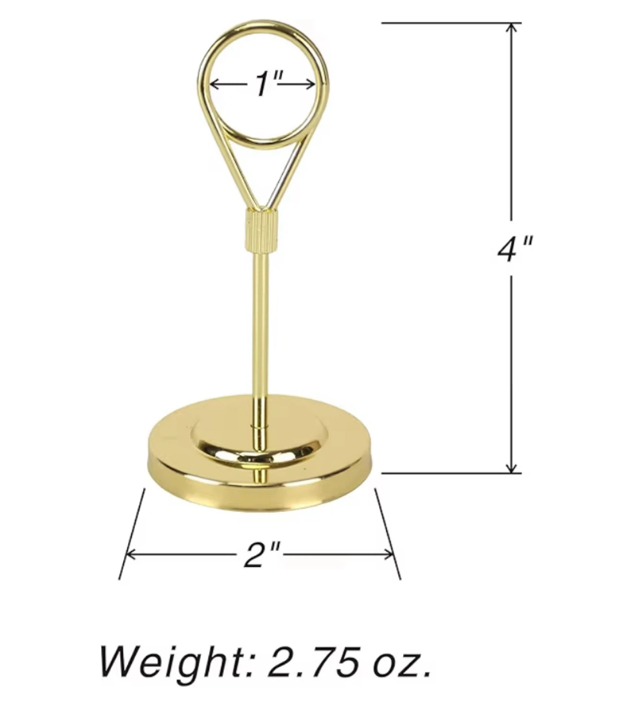 New 12pcs Gold Premium Table Place Card Holders Weighted Base - photo 3