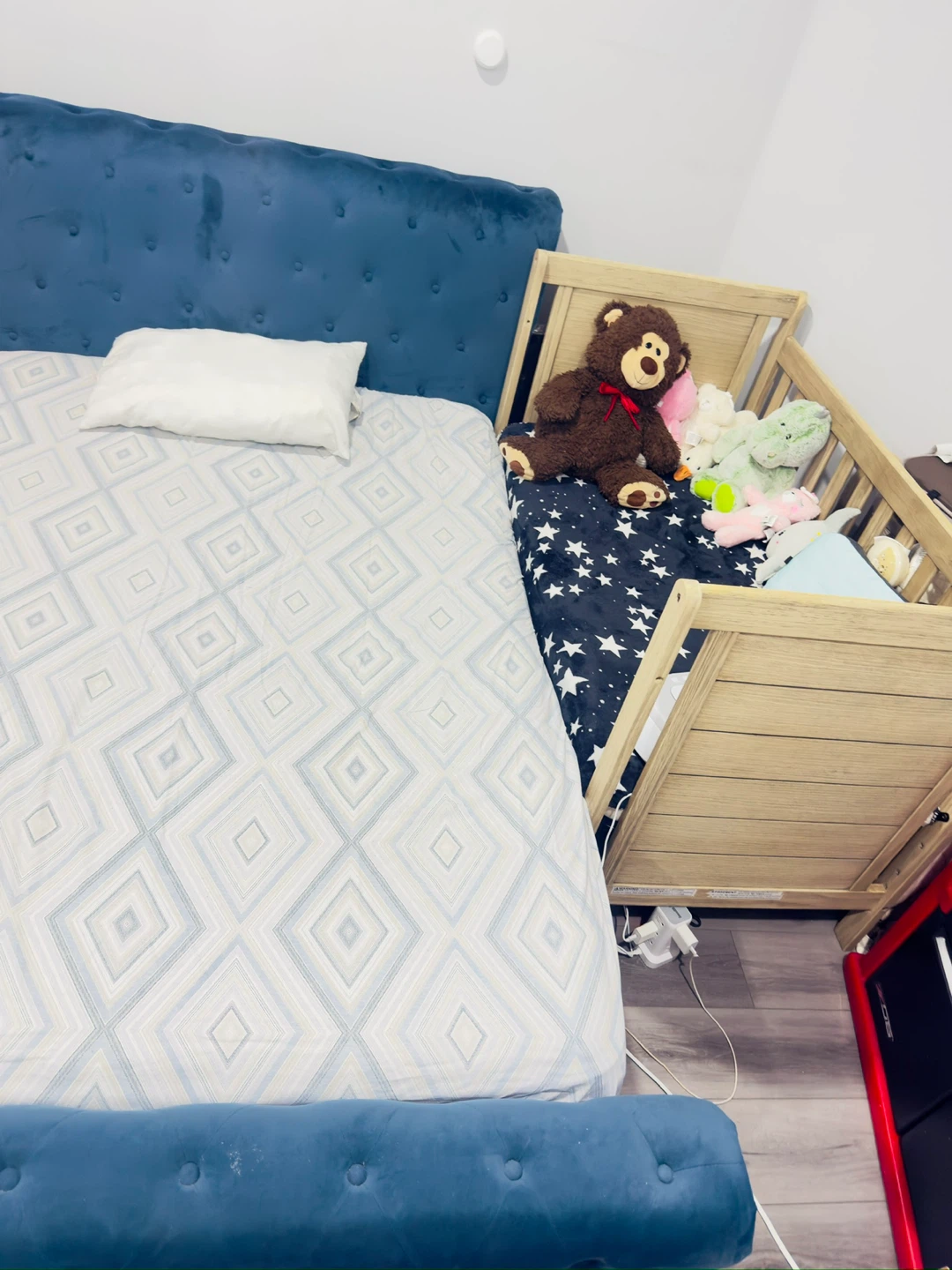 Blue Velvet Bed Frame - photo 2
