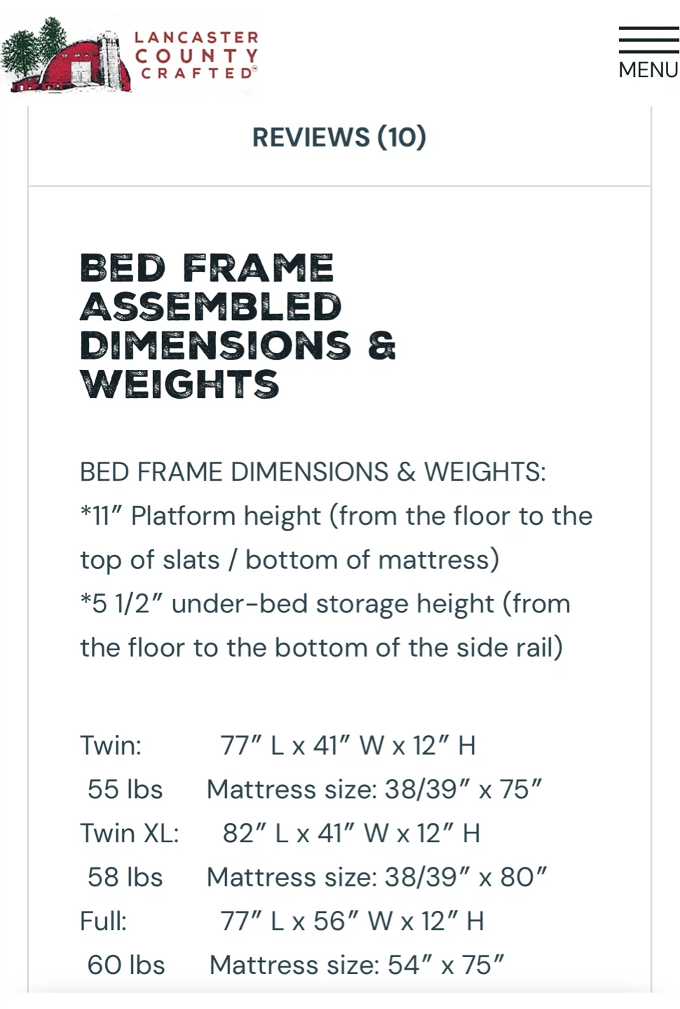 Like New Full size Wood Bed Frame (“tool-free”) - photo 3