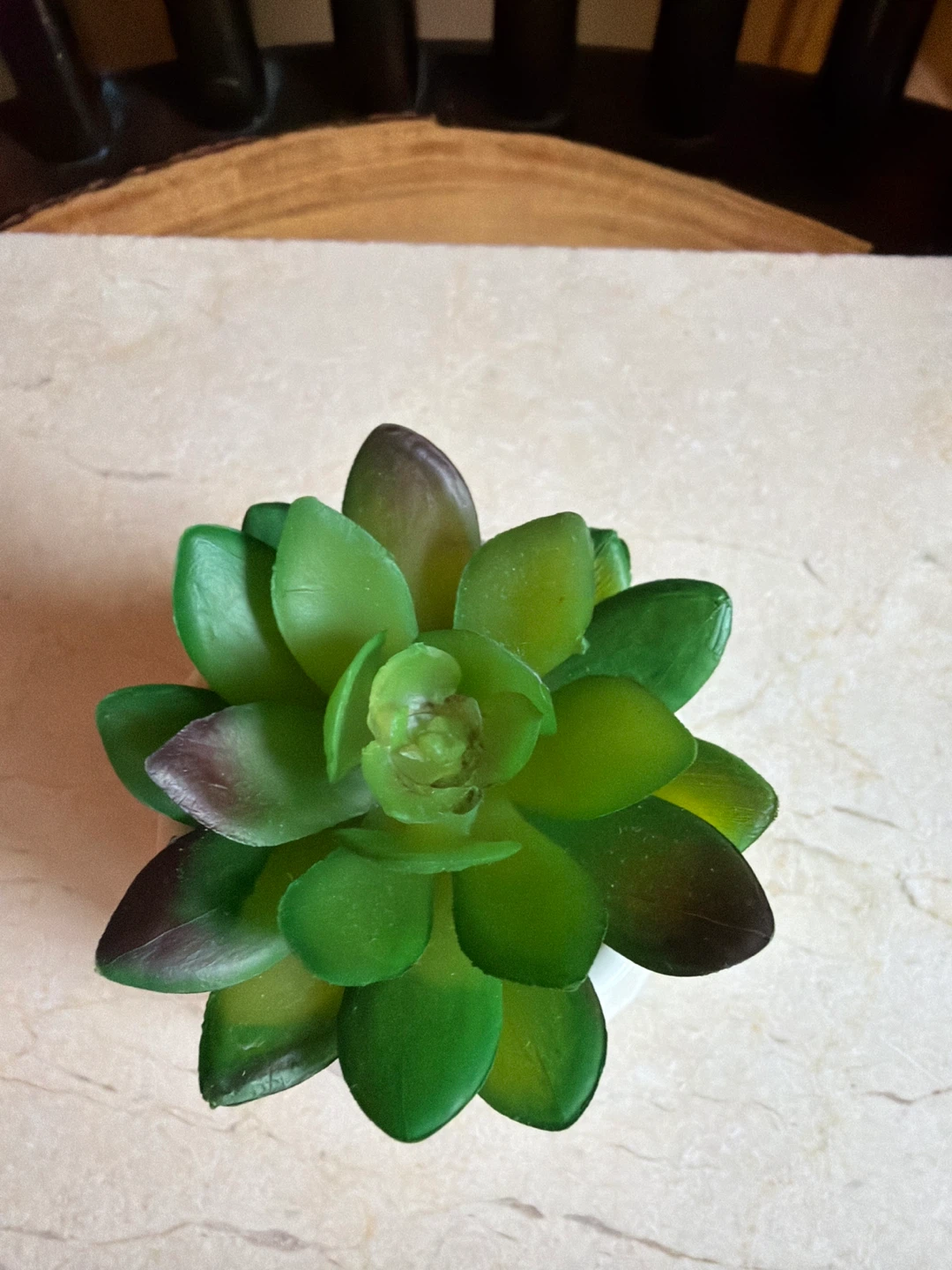 Artificial Succulent in Geometric Planter - photo 2