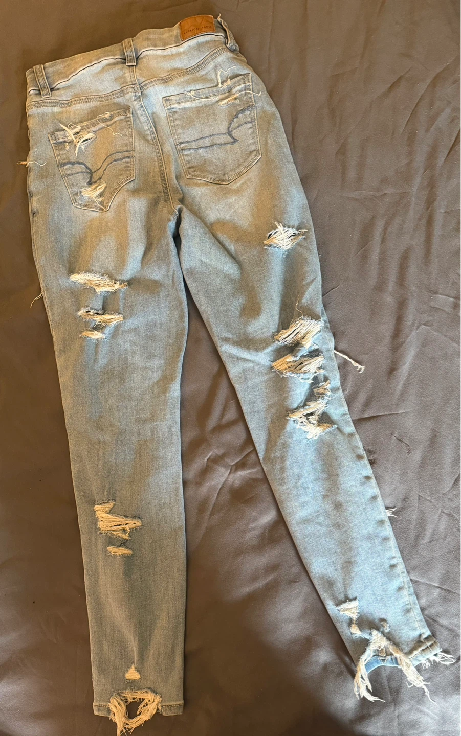 American Eagle Women's Ripped Light Wash Jeans - photo 3
