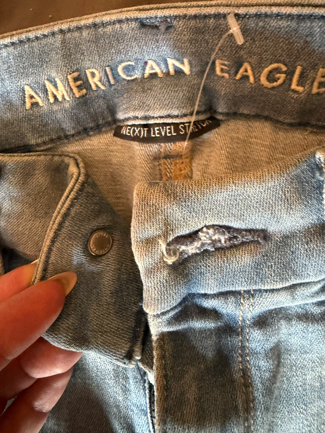 American Eagle Women's Ripped Light Wash Jeans - photo 2