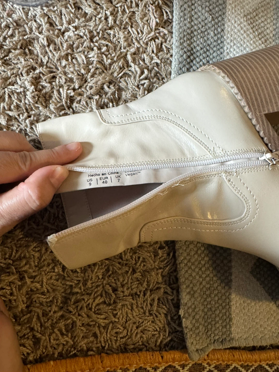 Call It Spring Cream Vegan Leather Platform Boots - photo 2