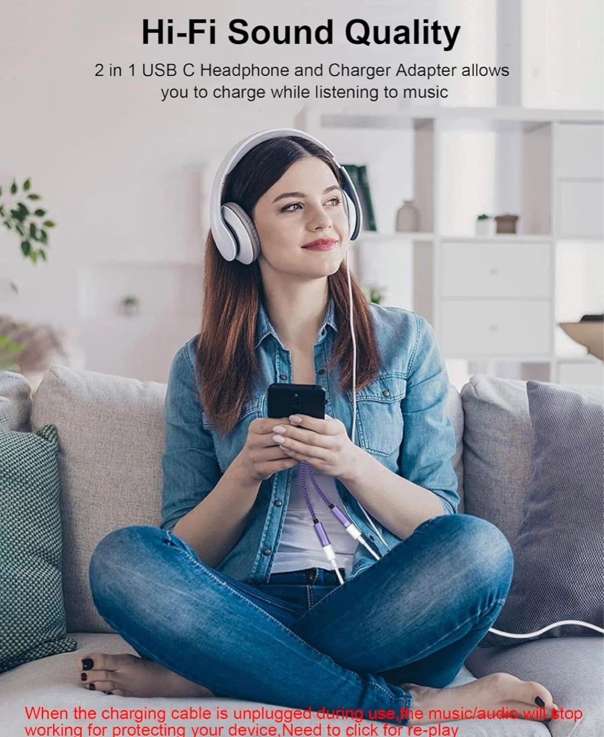 USB-C to Audio and Charging Adapter - photo 4