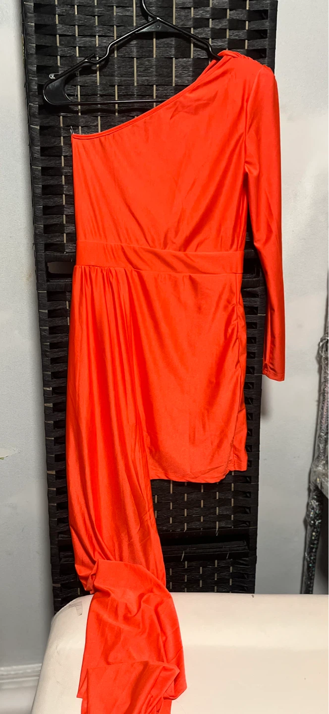 Women's One Shoulder Orange s size S - photo 2