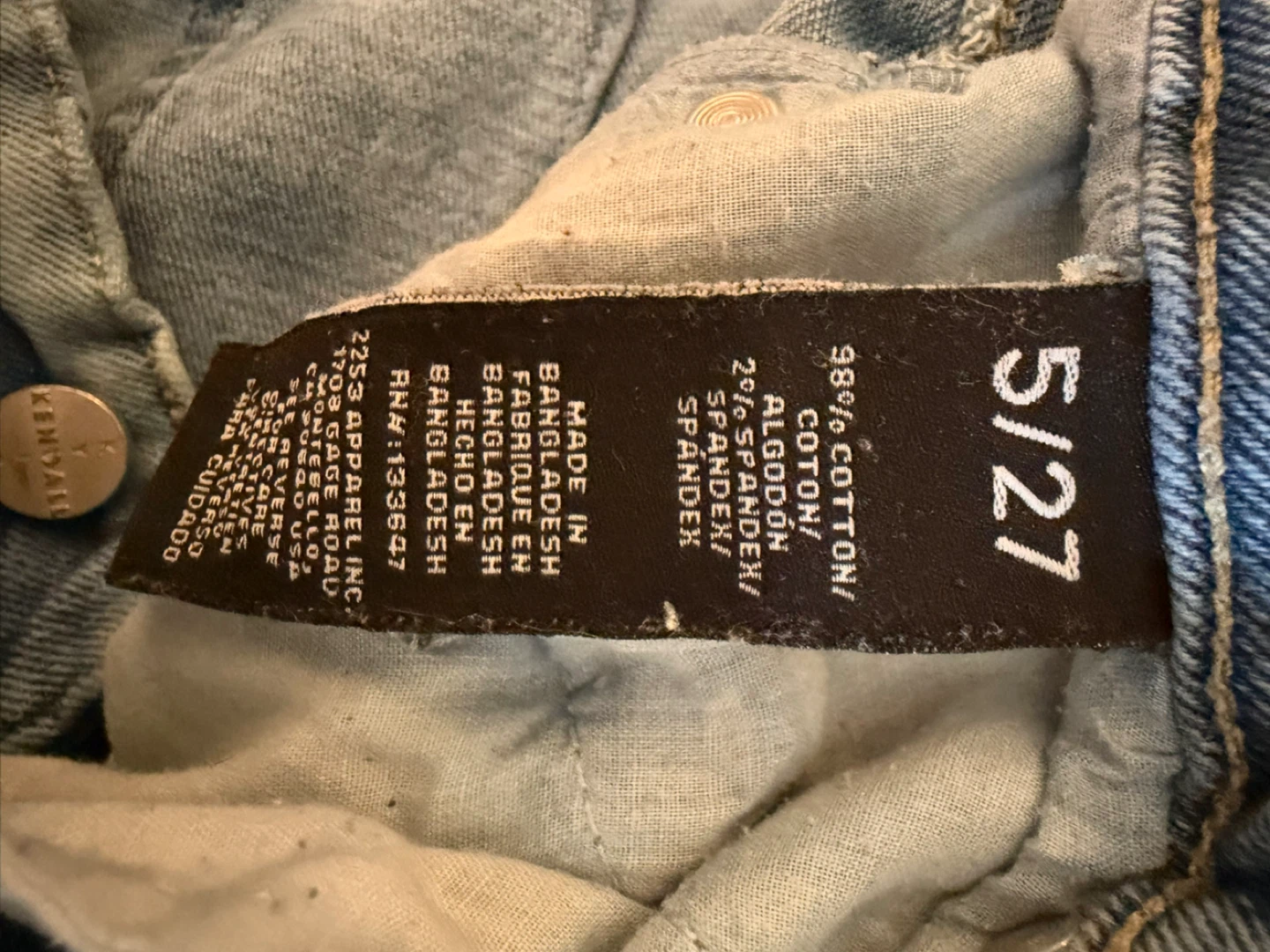 Kendall + Kylie The Icon High Rise Straight Jeans Size 5/27 - photo 5
