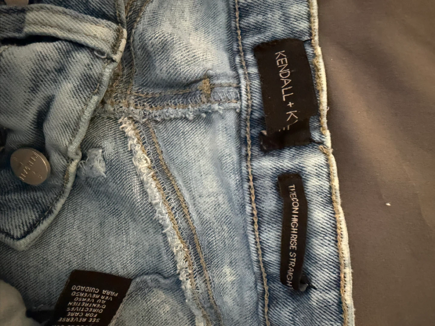 Kendall + Kylie The Icon High Rise Straight Jeans Size 5/27 - photo 4