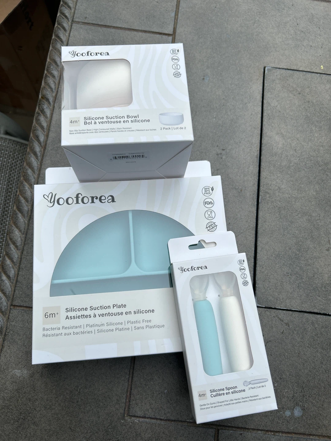 Silicone Baby Weaning Dishes 3 Box Set BNIB