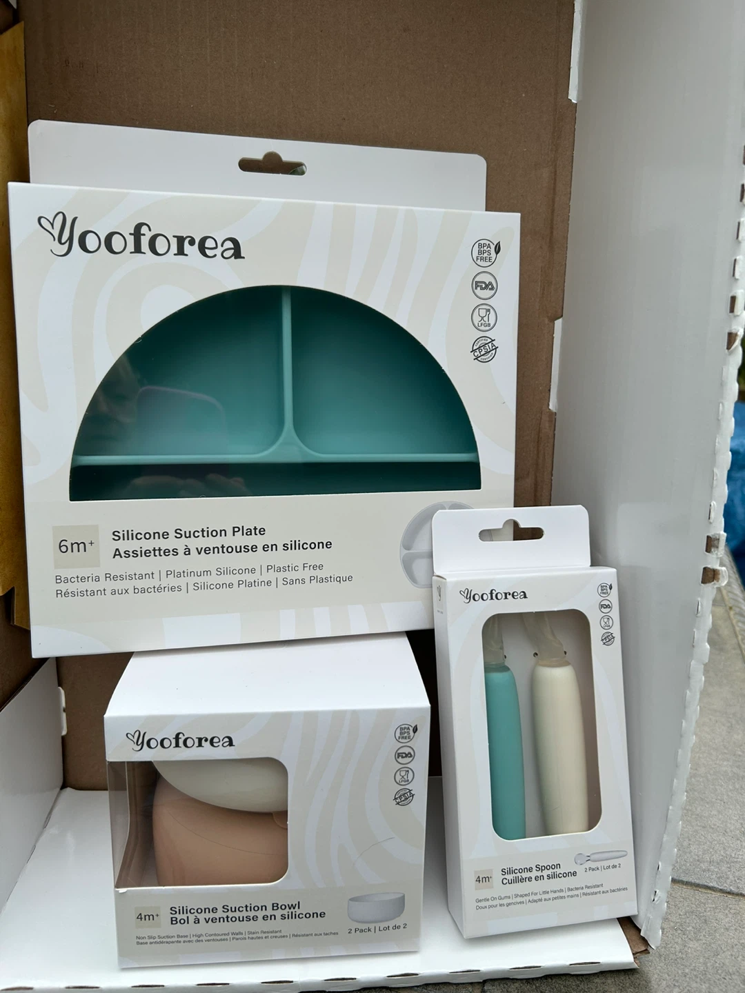 Silicone Baby Weaning Dishes 3 Box Set BNIB - photo 2
