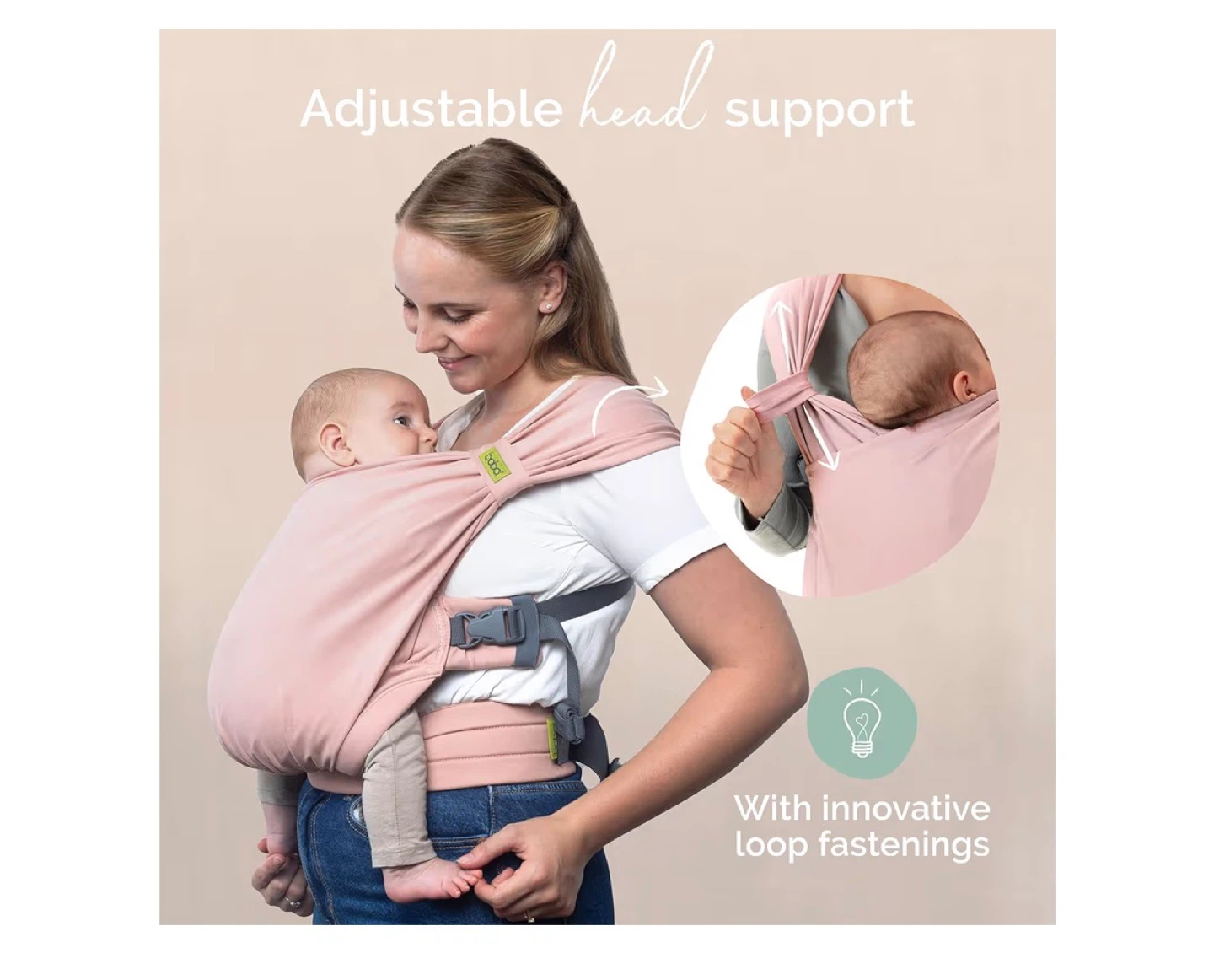 New! Boba Bliss Pre-Wrapped Baby Carrier - Bloom - photo 4