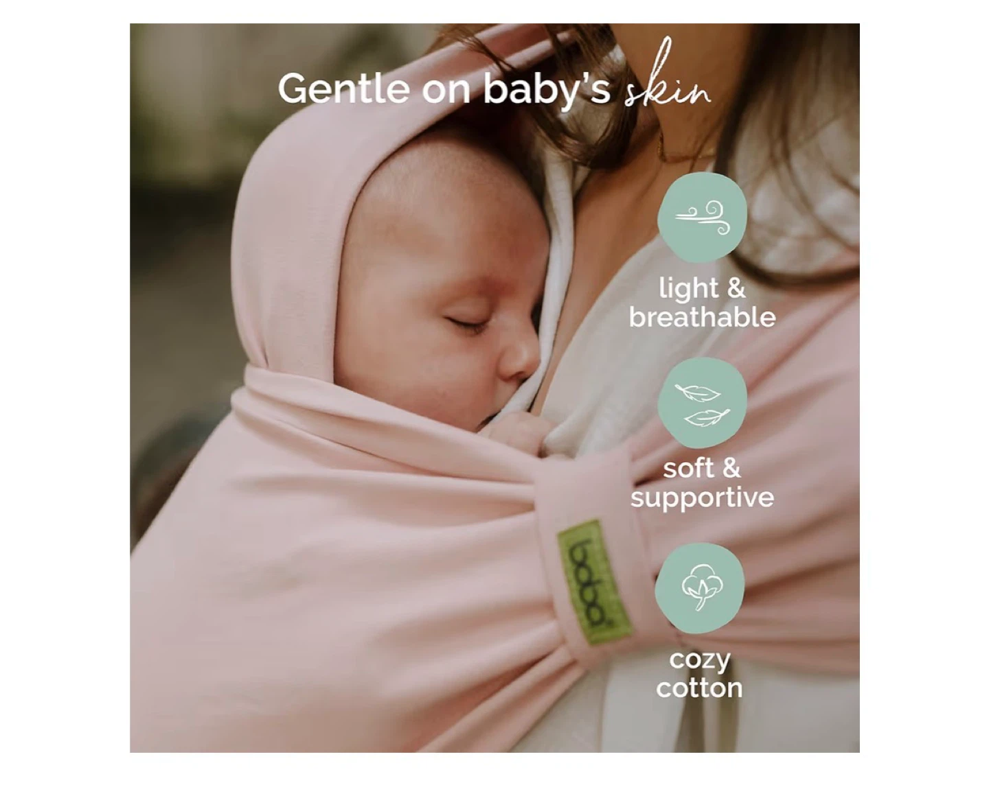 New! Boba Bliss Pre-Wrapped Baby Carrier - Bloom - photo 3