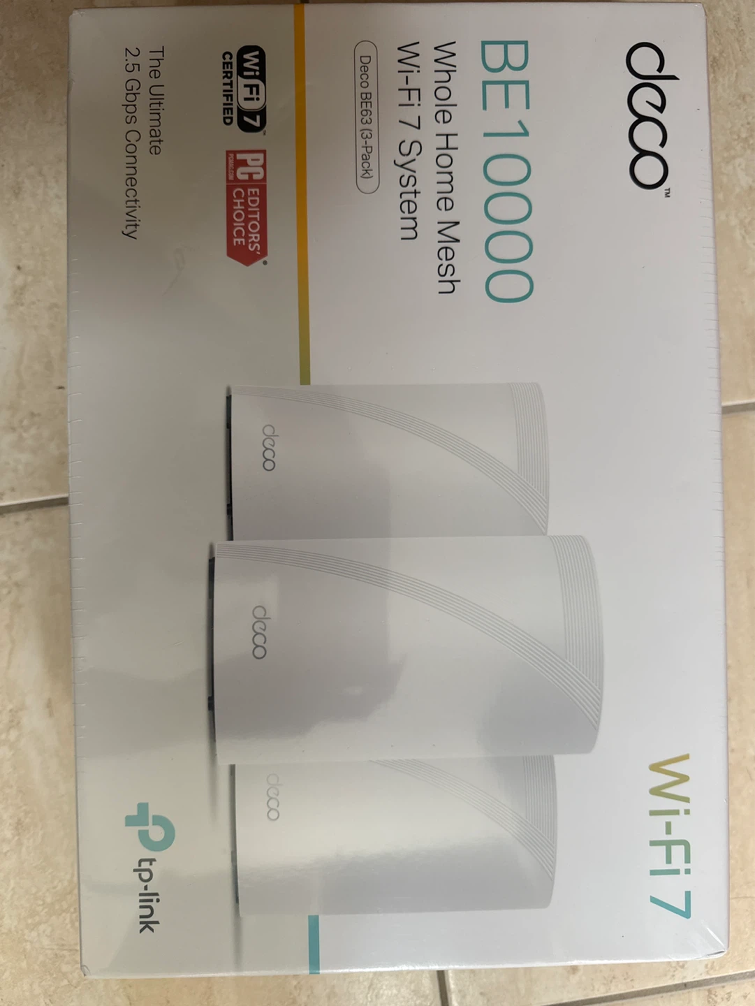 TP-Link Deco BE10000 Whole Home Mesh Wi-Fi 7 System (3-Pack)