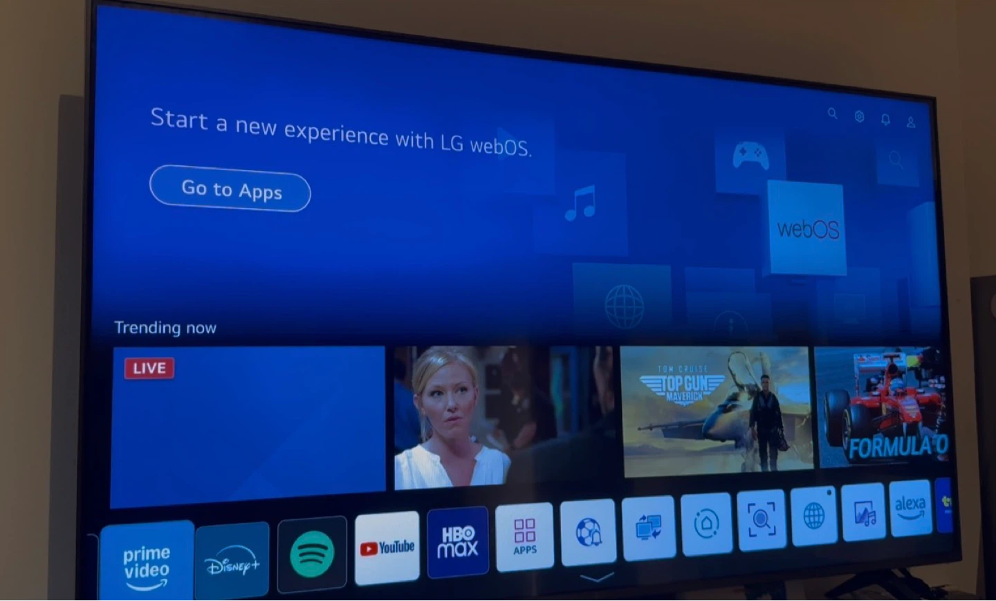 LG 55-inch Smart TV with WebOS