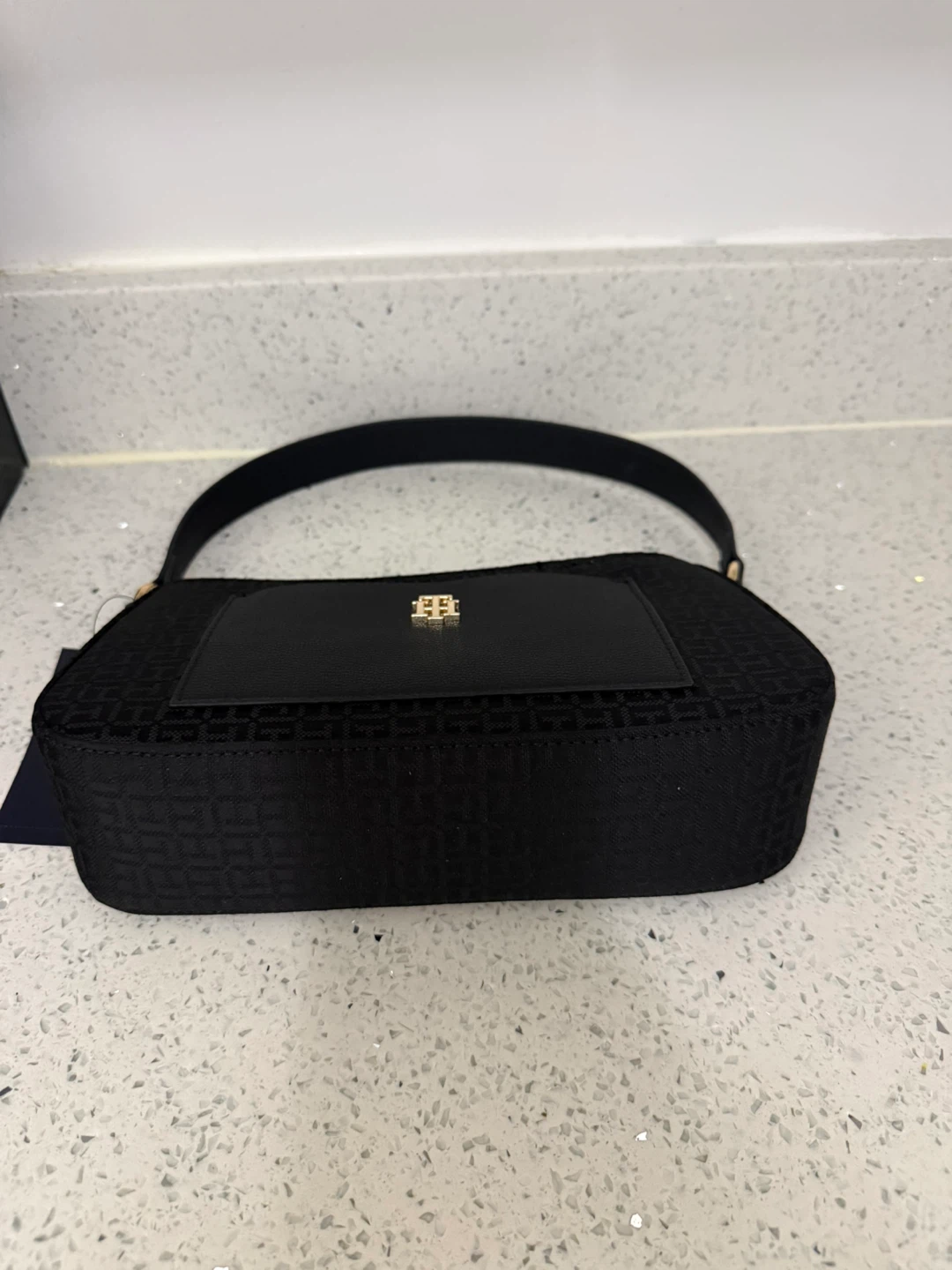 Tommy Hilfiger Black Monogram Shoulder Bag - photo 3